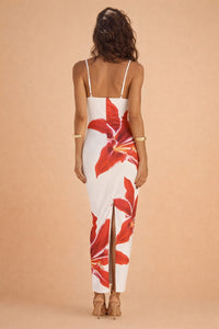 Liesel Floral Print Sleeveless Bodycon Maxi Dress