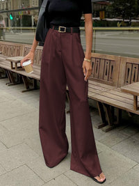 Keeva High Waisted Wide Leg Trousers