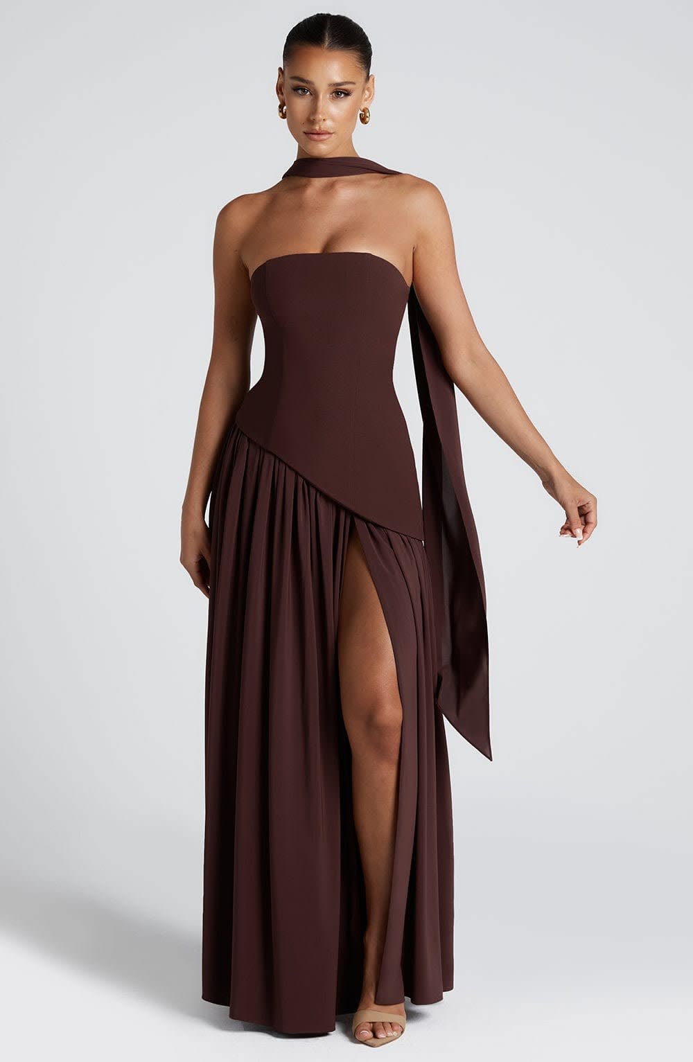 Arwen Strapless High Slit Maxi Dress_10