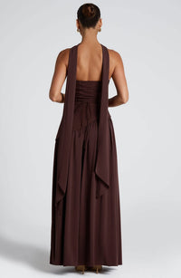 Arwen Strapless High Slit Maxi Dress