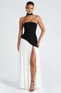 Arwen Strapless High Slit Maxi Dress
