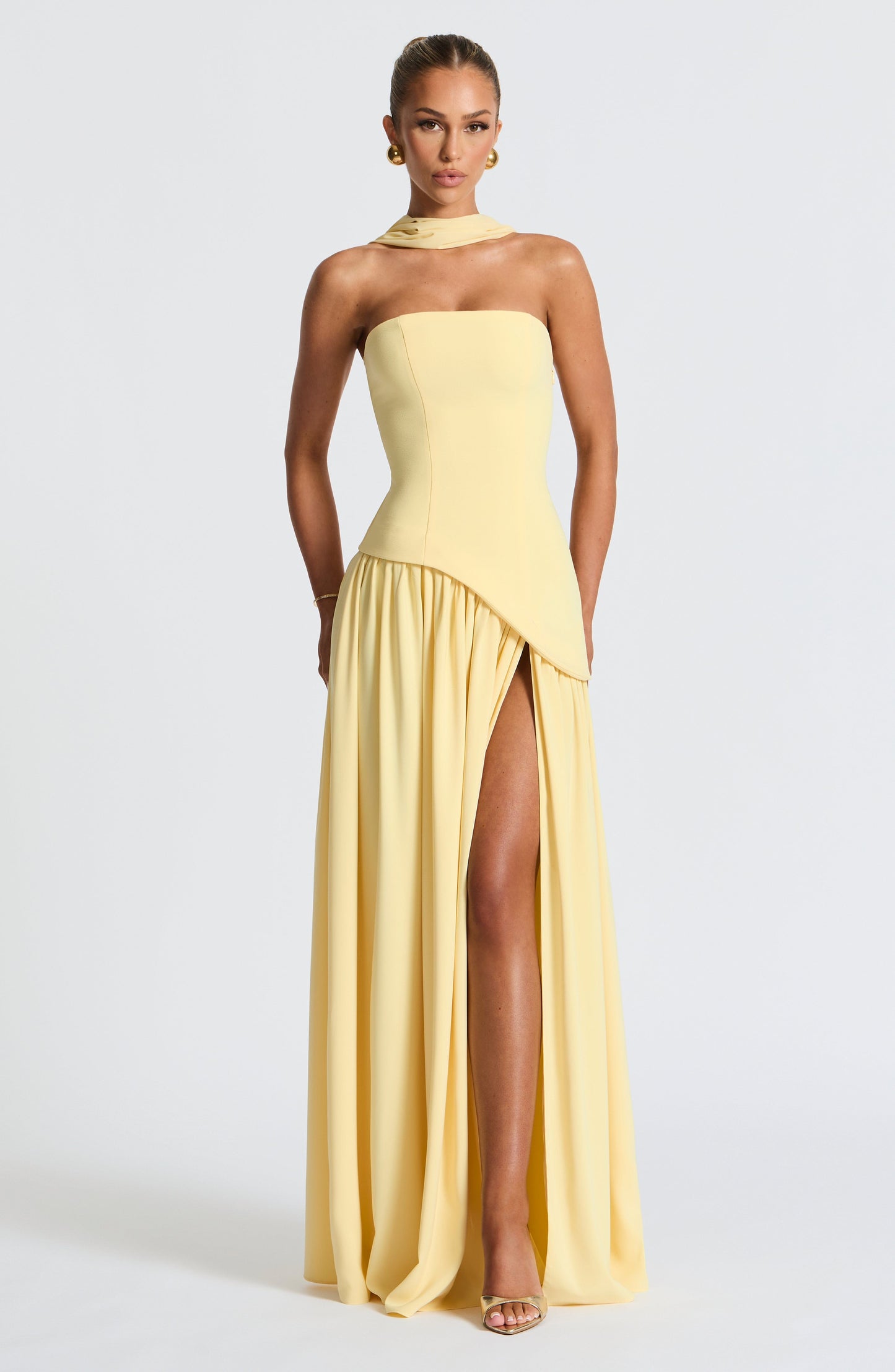 Arwen Strapless High Slit Maxi Dress_6