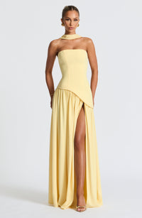 Arwen Strapless High Slit Maxi Dress