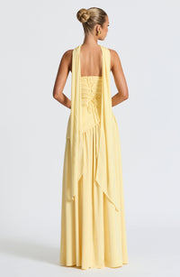 Arwen Strapless High Slit Maxi Dress
