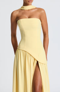 Arwen Strapless High Slit Maxi Dress