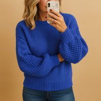 Nerida Textured Knit Pullover Sweater
