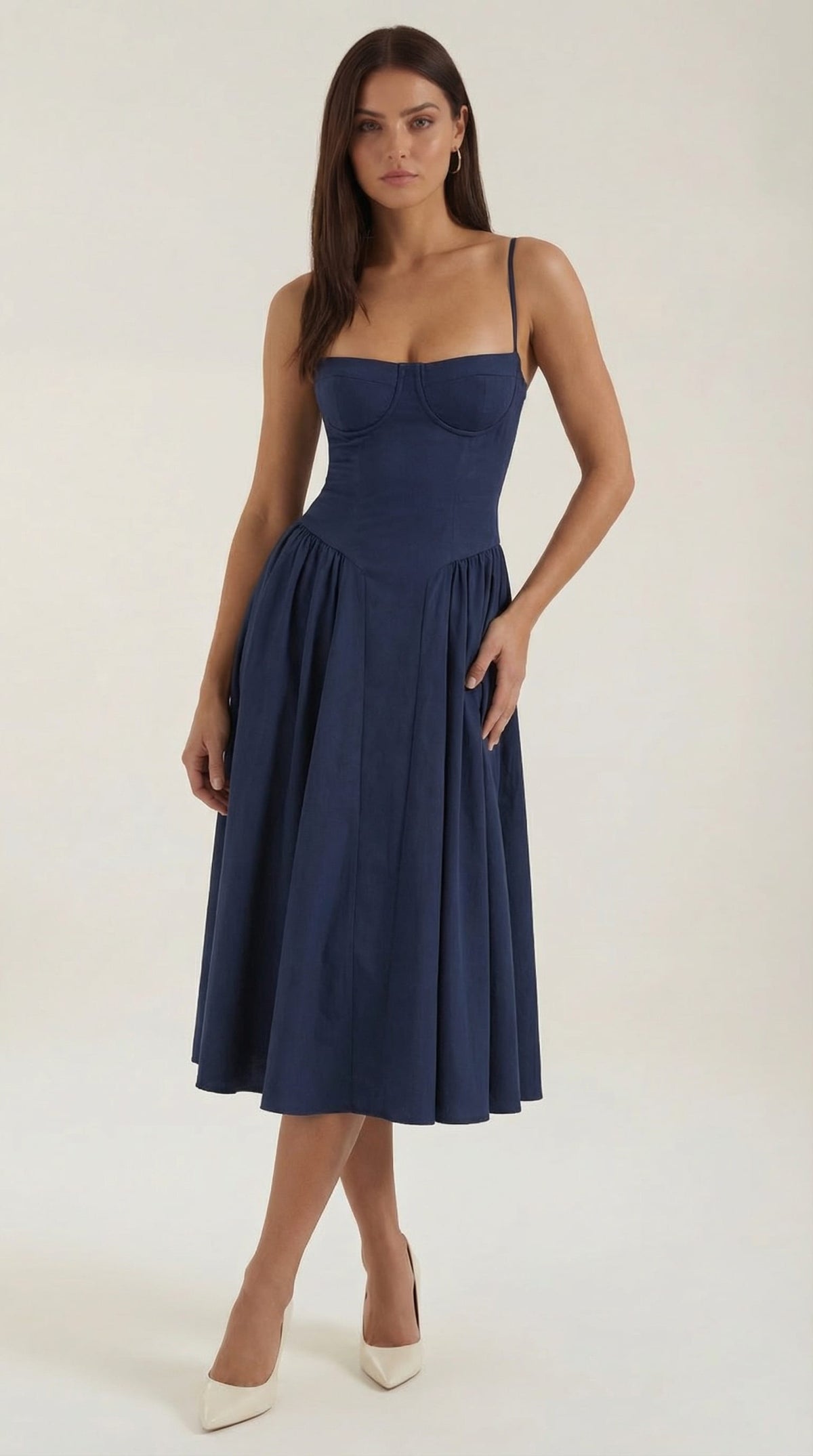 Karina Floral Corset Midi Dress_16