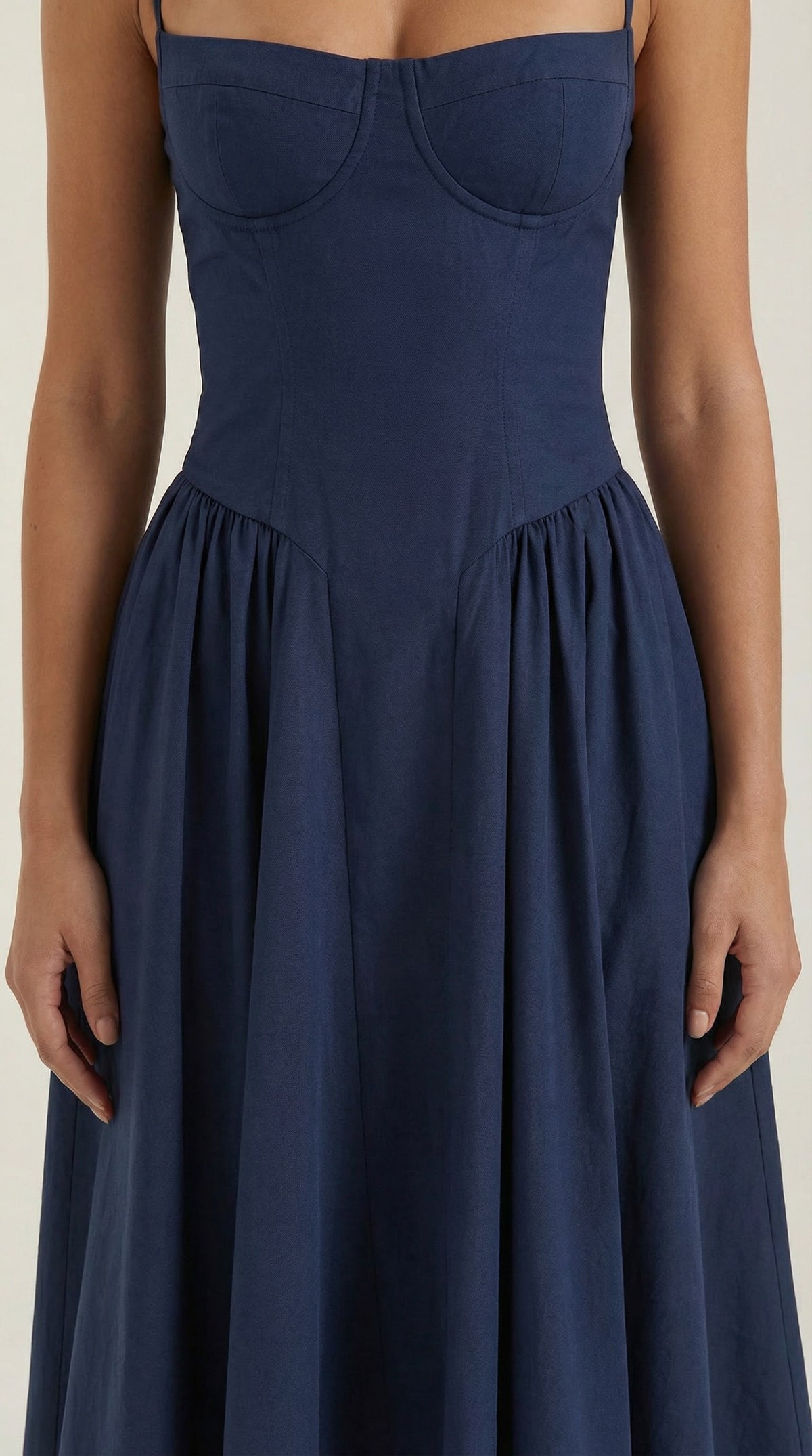Karina Floral Corset Midi Dress