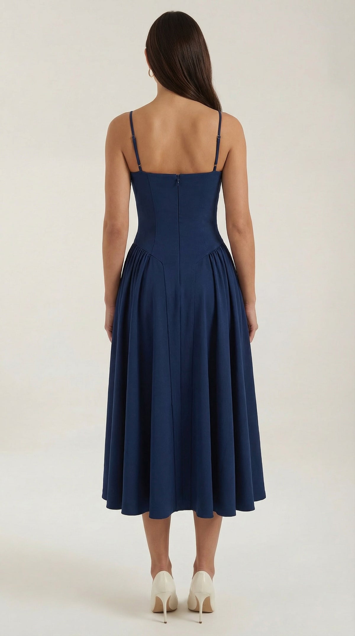 Karina Floral Corset Midi Dress
