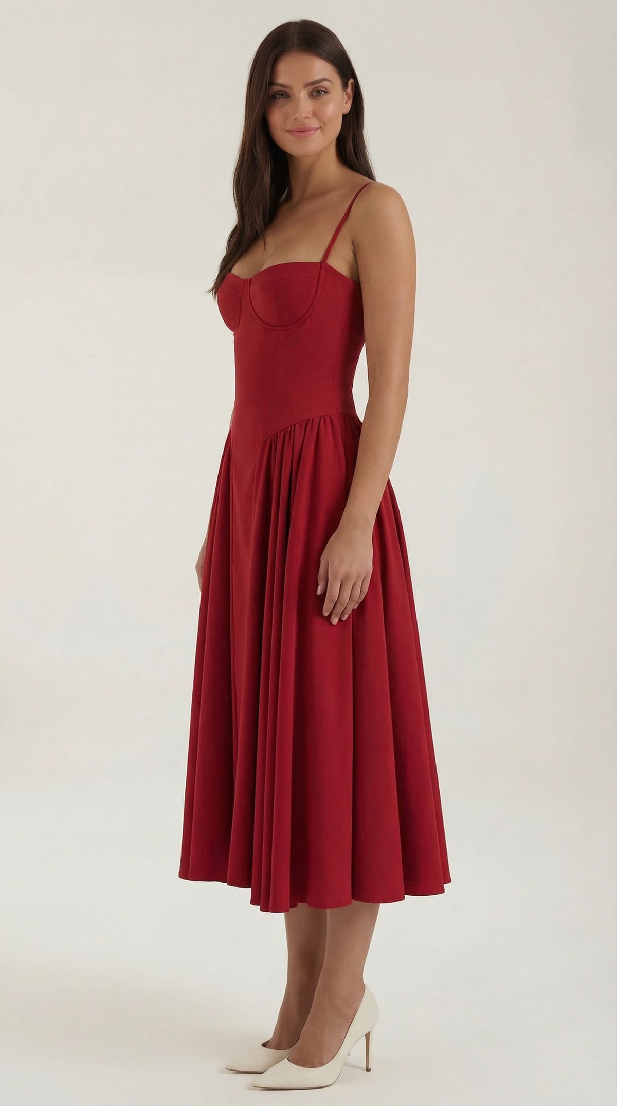 Karina Floral Corset Midi Dress_22