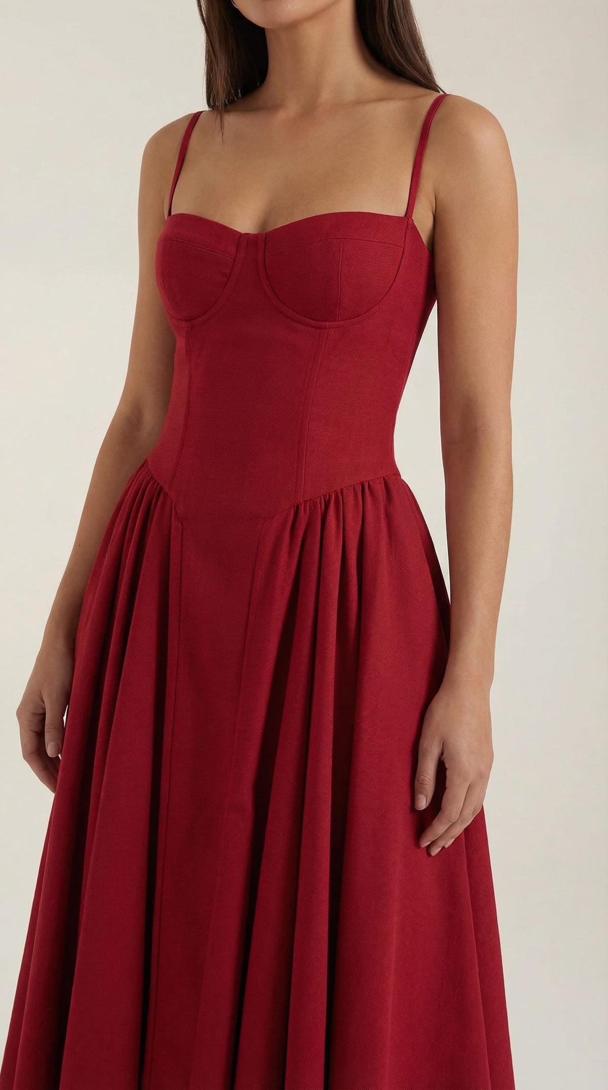Karina Floral Corset Midi Dress