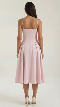 Karina Floral Corset Midi Dress