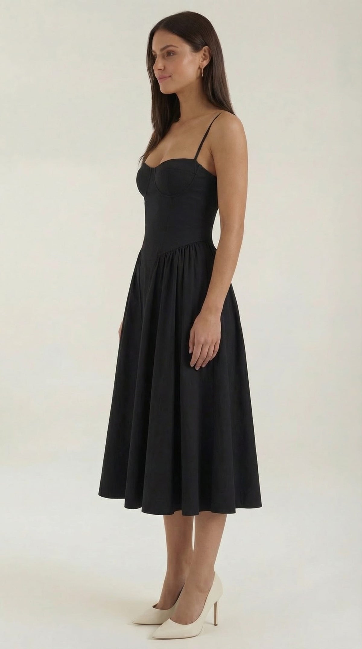 Karina Floral Corset Midi Dress