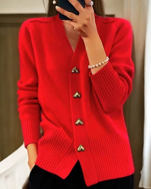 Serafina V-Neck Button Front Cardigan