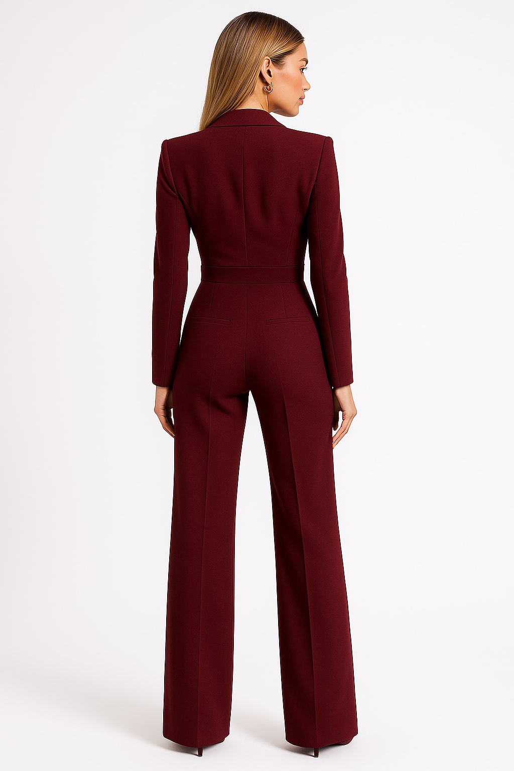 Cerys Wrap Front Tailored Jumpsuit
