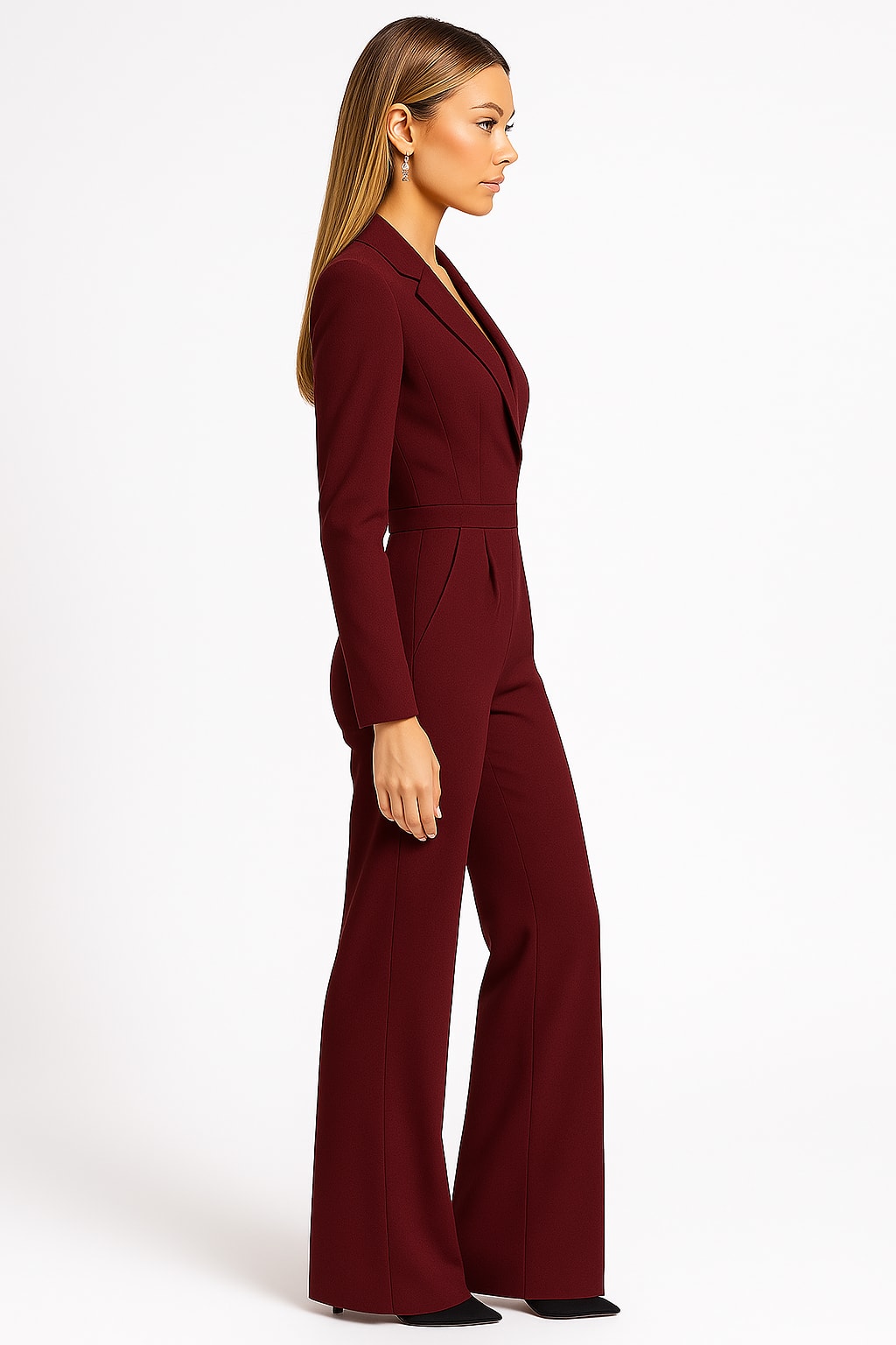 Cerys Wrap Front Tailored Jumpsuit