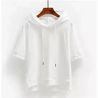 Elke Cotton Short Sleeve Hoodie