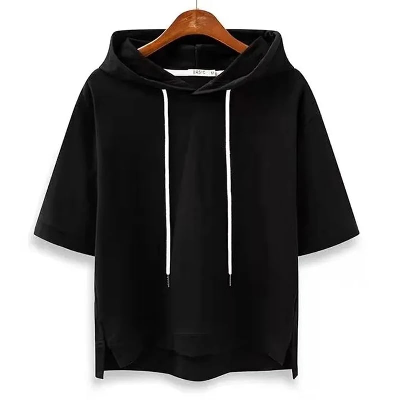 Elke Cotton Short Sleeve Hoodie