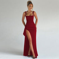 Laurel Ruched Bodycon High Slit Homecoming Dress