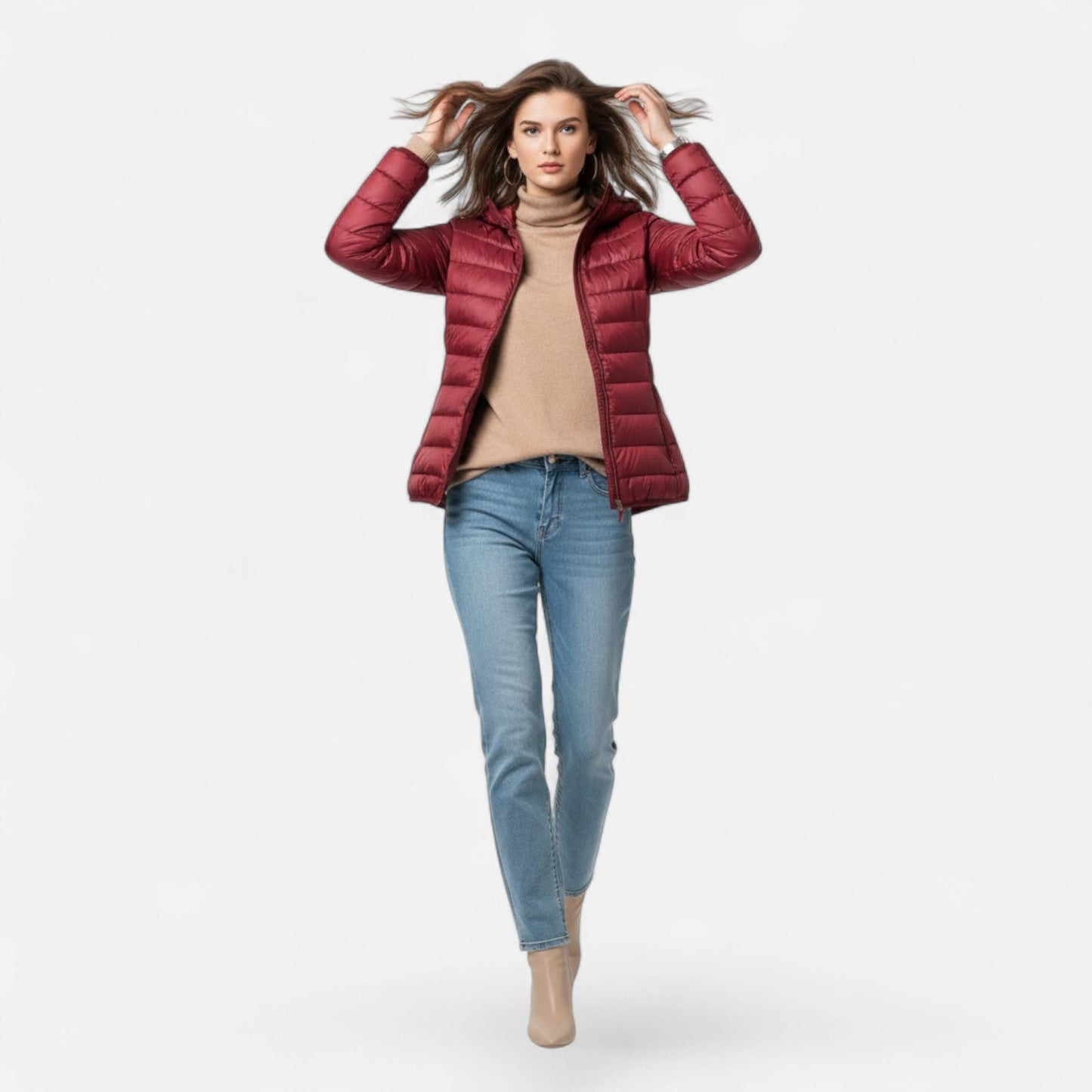 Rosie Lightweight Down Puffer Jacket_15