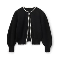 Kylie Pearl Trim Knit Cardigan