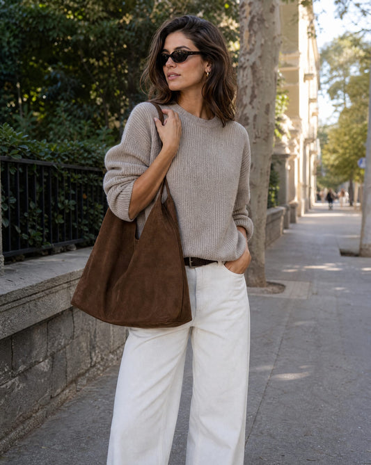 Nia Vegan Suede Slouchy Tote Bag_1