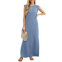 Nicola Sleeveless Maxi Dress with Pockets