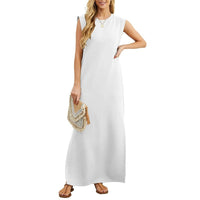 Nicola Sleeveless Maxi Dress with Pockets