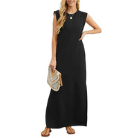 Nicola Sleeveless Maxi Dress with Pockets