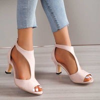 Octavia T-Strap Open Toe Orthopedic Heels