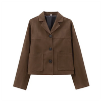 Averill Brown Suede Blazer