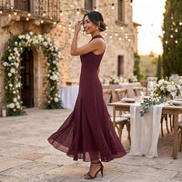 Sofia Chiffon Wedding Guest Maxi Dress