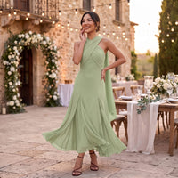 Sofia Chiffon Wedding Guest Maxi Dress
