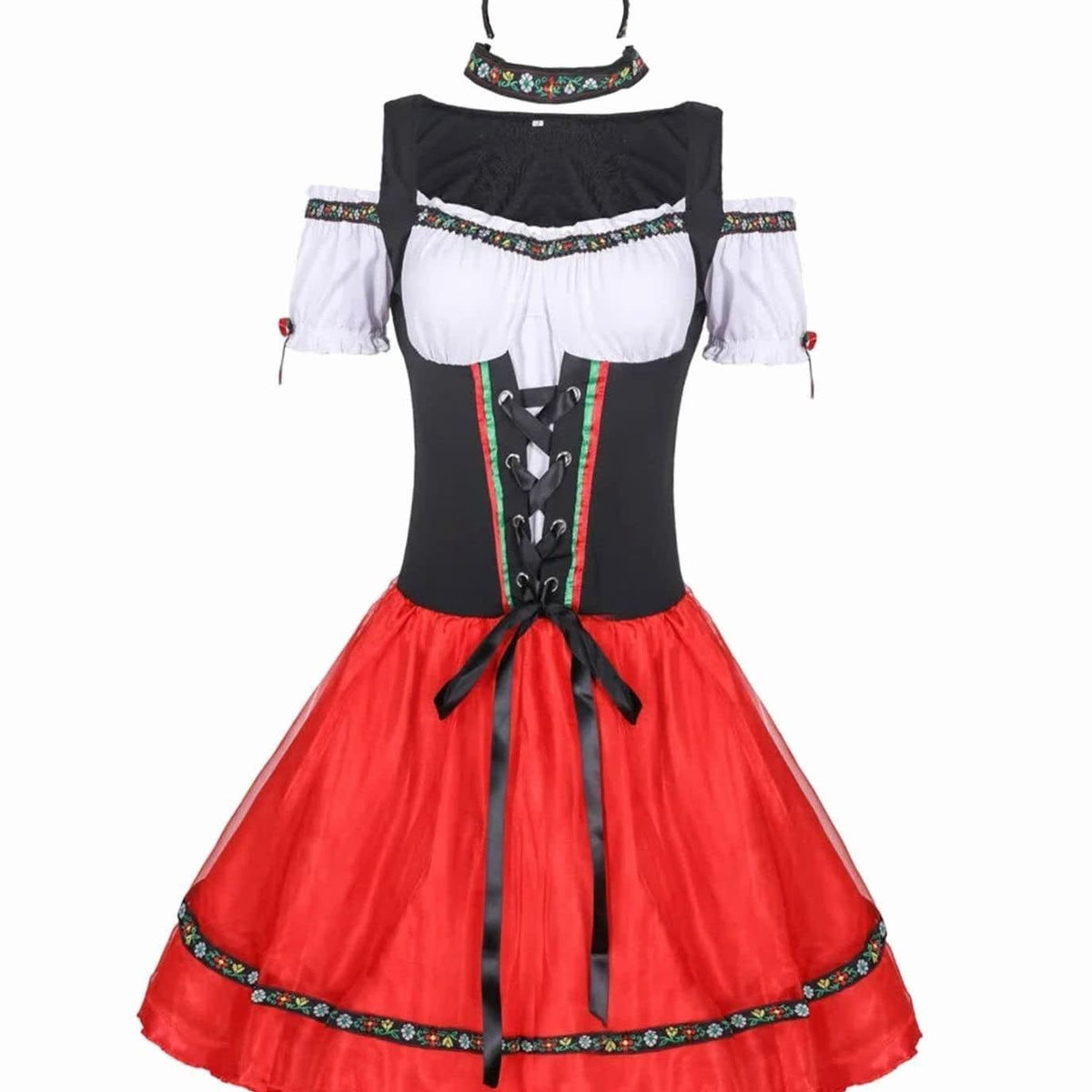 Blaire Oktoberfest Corset Lace-Up Dirndl Dress_2