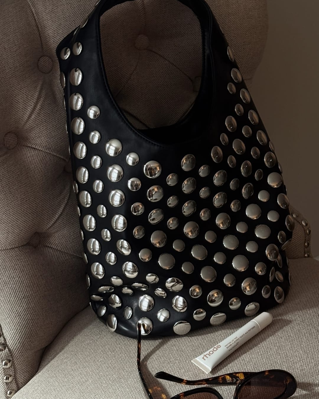 Vesper Studded Slouchy Shoulder Bag_2