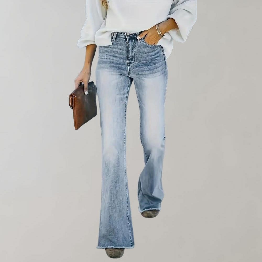 Sylvie Vintage High Rise Flared Jeans_3