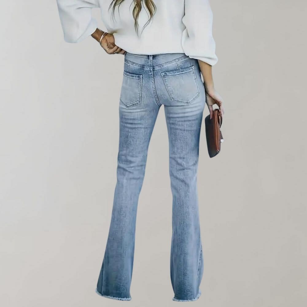 Sylvie Vintage High Rise Flared Jeans_4