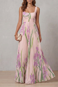 Gabriella Floral Pleated Maxi Dress