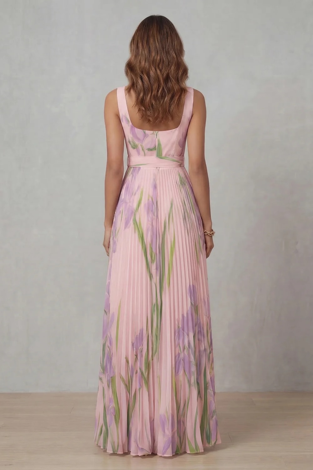 Gabriella Floral Pleated Maxi Dress_4