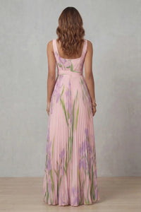 Gabriella Floral Pleated Maxi Dress