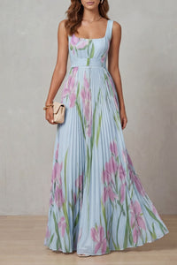 Gabriella Floral Pleated Maxi Dress