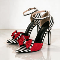 Sanna Striped Bow Pumps