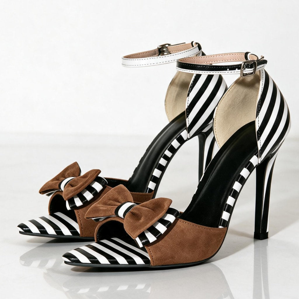 Sanna Striped Bow Pumps_3