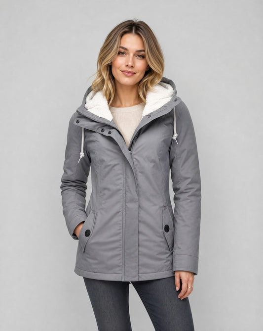 Salvia Waterproof Fleece Lined Rain Jacket_1