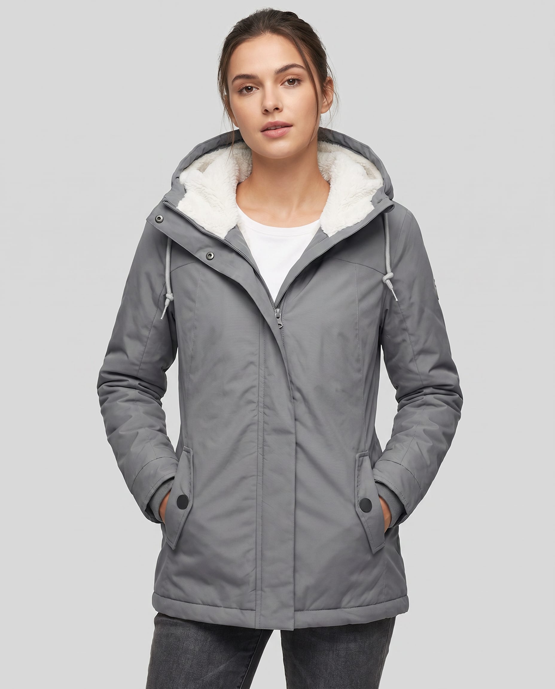 Salvia Waterproof Fleece Lined Rain Jacket