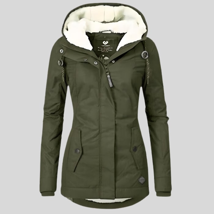 Salvia Waterproof Fleece Lined Rain Jacket_9