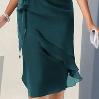 Lilly Ruffle Flutter Sleeve Wrap Midi Dress