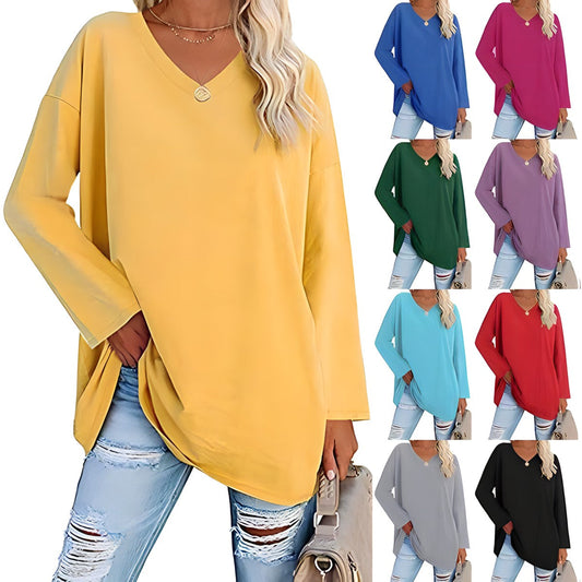 Harriet Wells V-Neck Long Sleeve Tunic Top