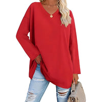 Harriet Wells V-Neck Long Sleeve Tunic Top