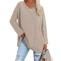 Harriet Wells V-Neck Long Sleeve Tunic Top